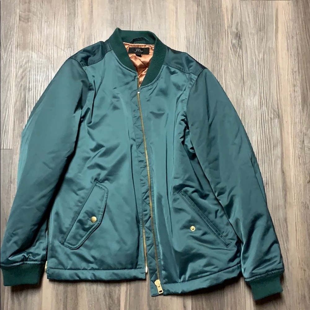Double-Lined Emerald Green Jacket from J Crew